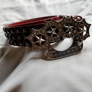 Brass Knuckles Belt Buckle